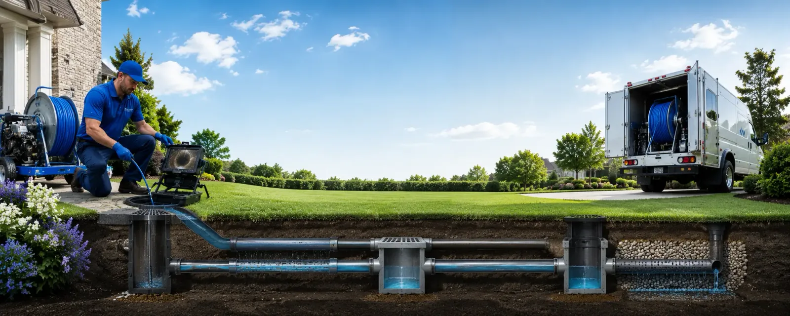 Outdoor drain cleaning information for Pool, WV